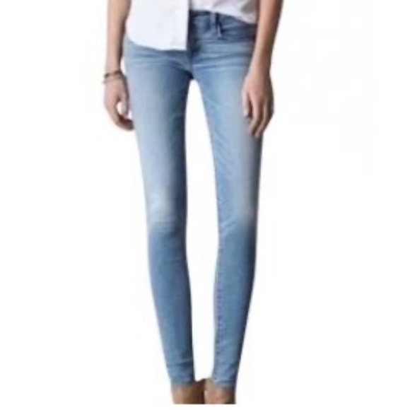 American Eagle Outfitters Super Super Stretch Light Fade Denim Jeans Size 8 - Picture 1 of 16
